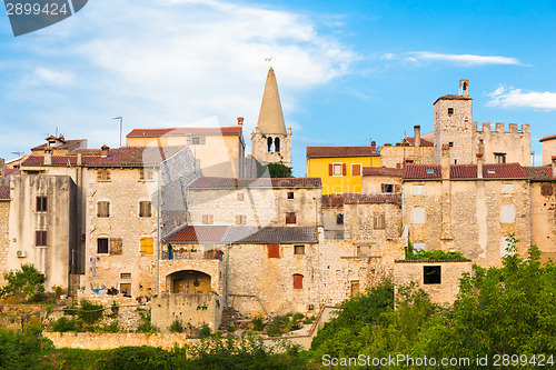 Image of Panoramic view of Bale village, Croatia.