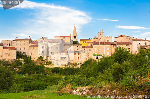 Image of Panoramic view of Bale village, Croatia.