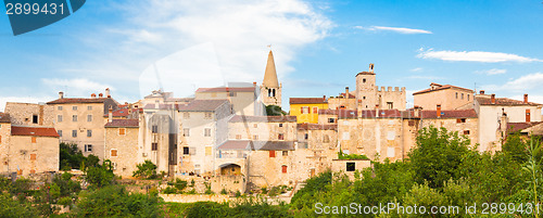 Image of Panoramic view of Bale village, Croatia.