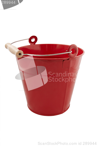 Image of red bucket