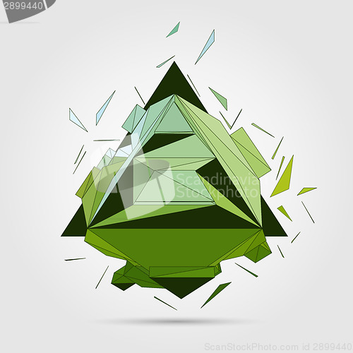 Image of Vector. Abstract 3D geometric illustration.