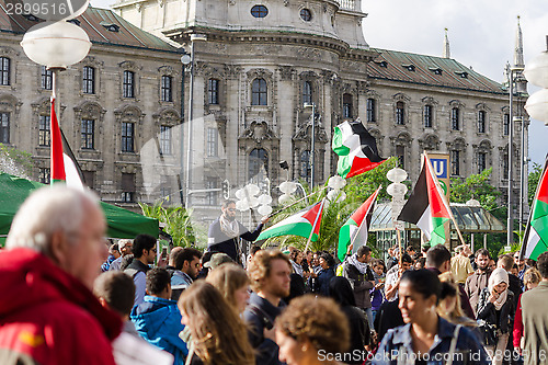 Image of A rally against the war in Gaza