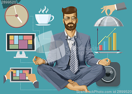 Image of Flat Background With People
