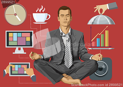 Image of Flat Background With People