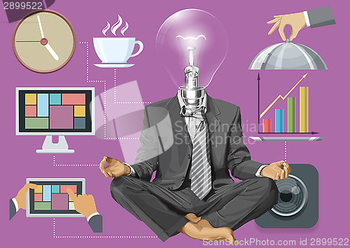 Image of Flat Background With People
