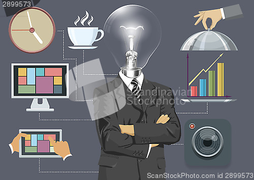Image of Flat Background With People