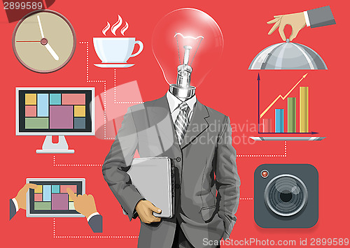Image of Flat Background With People