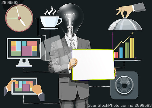 Image of Flat Background With People