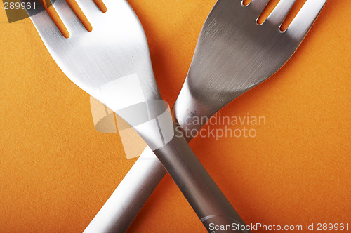 Image of Crossed forks