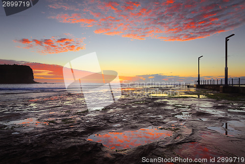 Image of Mona Vale coastal seascape at sunrise
