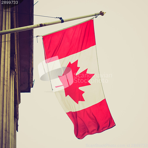 Image of Retro look Canada flag