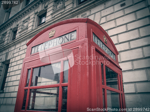 Image of Retro look London telephone box