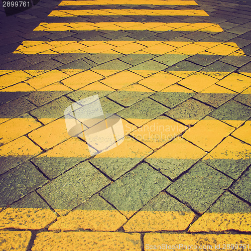 Image of Retro look Zebra crossing