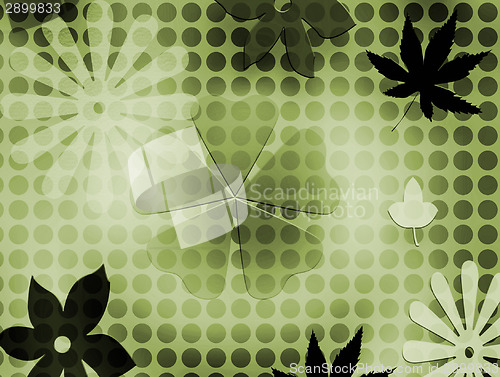 Image of Flowers & Leafs - background