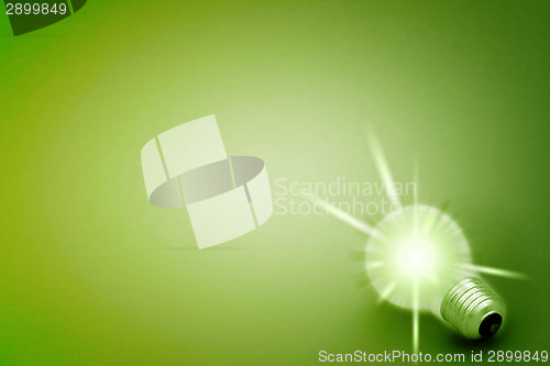 Image of Background with lit lightbulb