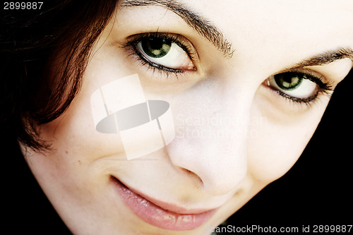 Image of Woman with green eyes