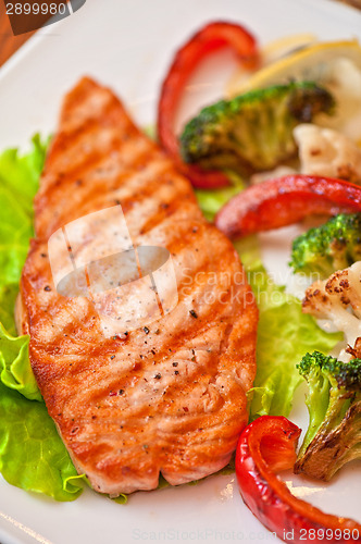 Image of salmon steak