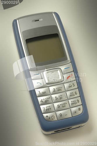 Image of Mobile cell telephone with Arabic symbols on the buttons