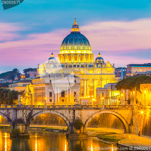 Image of View at St. Peter's cathedral in Rome, Italy