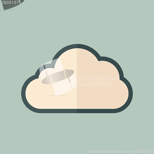 Image of Cloud Flat Icon
