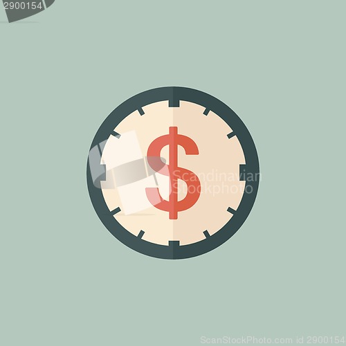 Image of Flat Dollar Icon