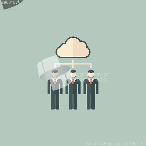 Image of Business Cloud Flat Icon