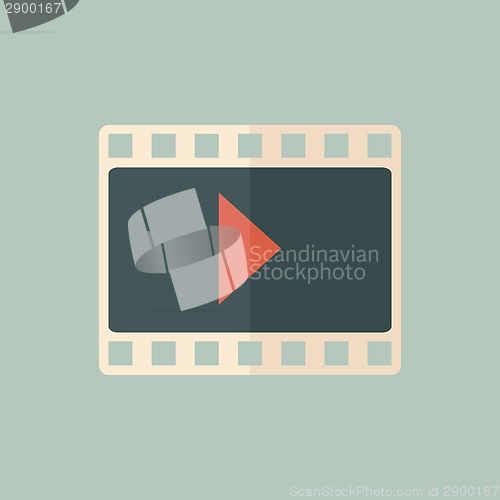 Image of Flat Video Icon