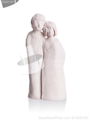 Image of Clay statue of a couple