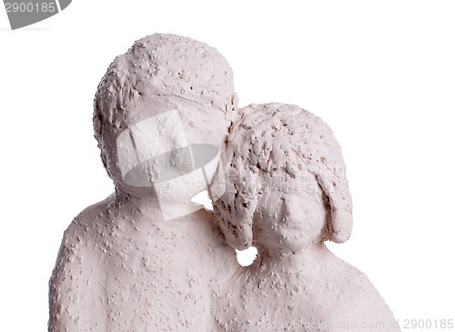 Image of Clay statue of a couple