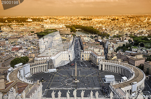 Image of Panorama view of St Peter's Square