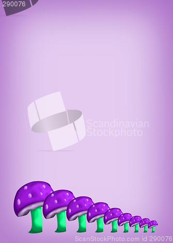 Image of Purple Mushroom Background