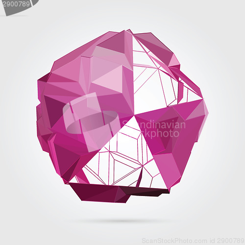 Image of Vector. Abstract 3D geometric illustration.