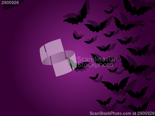 Image of Happy Halloween Ghost Bat Icon Background