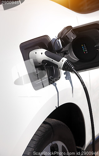 Image of Charging electric car