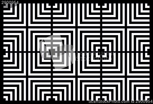 Image of repeating square background black and white