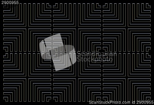 Image of repeating square background black