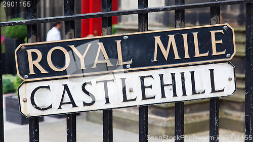 Image of Edimburgh - Royal Mile plate