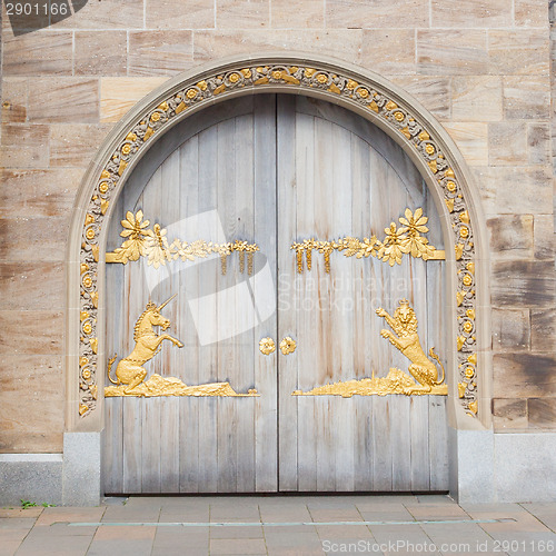 Image of Door with gold plating