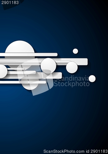 Image of Abstract dark tech background
