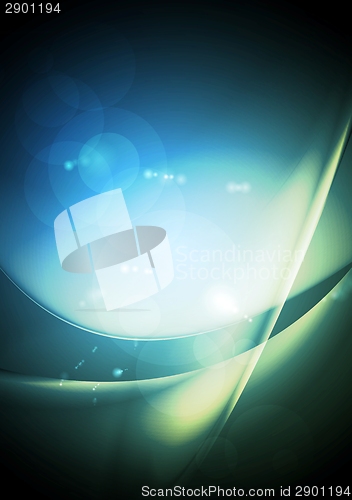 Image of Shiny waves vector background
