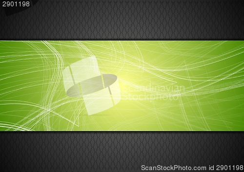 Image of Abstract tech background with lines