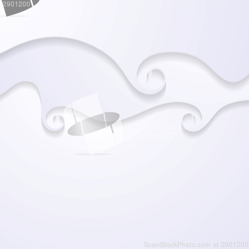 Image of Abstract paper spiral waves background