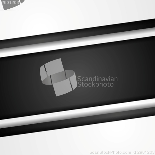 Image of Abstract black and white corporate template