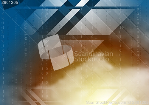 Image of Abstract bright tech background