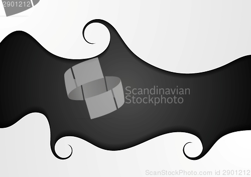 Image of Abstract wavy concept vector background