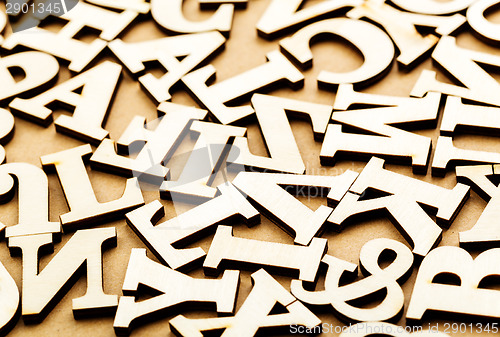 Image of Jumbled wooden letter