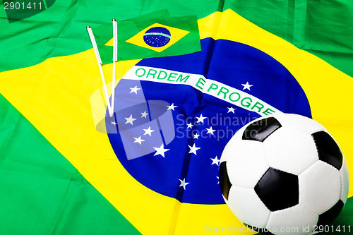 Image of Brazil flag for football game