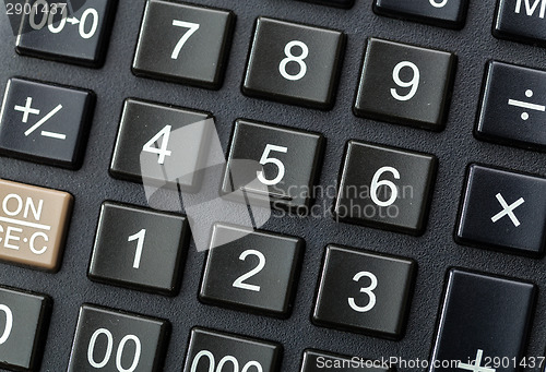 Image of Black calculator