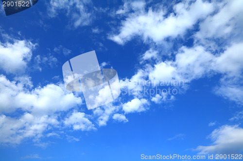 Image of Blue sky with cloud