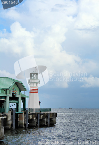 Image of Lighthouse at pier